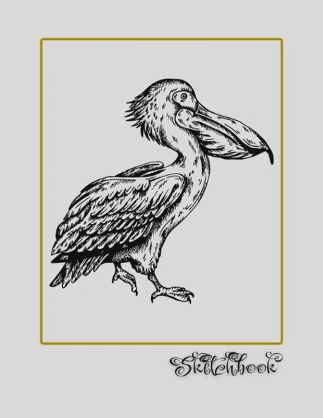 Sketchbook: Bird Sketch, Large 8.5" X 11", 110 Pages, Perfect For Everyone, Crayons, Pencils, Drawing And Sketching ürün görseli 1