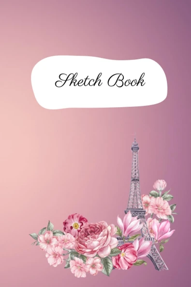 Sketchbook: Paris In Springtime 6X9" | Notebook For Drawing, Sketching, Doodling, Journaling, Watercoloring | For Kids And Adults ürün görseli 1