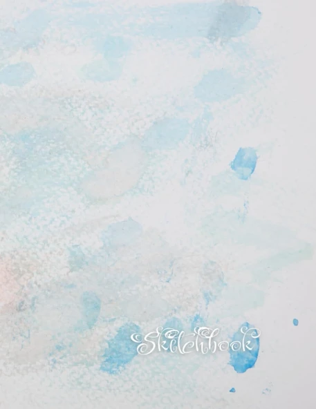 Sketchbook: Water Colour Pattern Affect Background, Large 8.5" X 11", 110 Pages, Perfect For Everyone, Crayons, Pencils, Drawing And Sketching ürün görseli 1