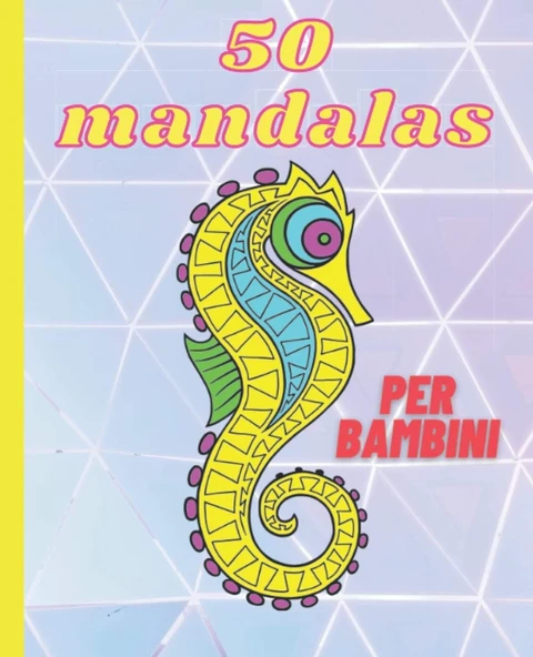 50 Mandalas Per Bambini: Belle Colorazioni Di Animali | 19.05 X 23.5 Cm | Bianco Per Evitare Tracce | Regalo Per Ragazzo O Ragazza (Italian Edition) ürün görseli 1