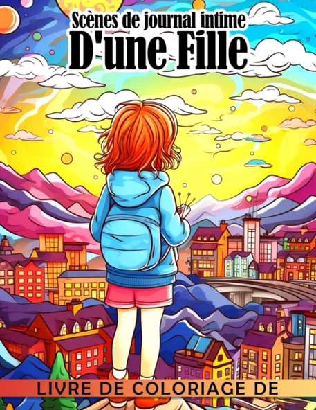 Independently Published Livre De Coloriage De Scènes De Journal Intime D'Une Fille: Des Designs Uniques Et Des Pages De Coloriage Faci (French Edition) ürün görseli 1