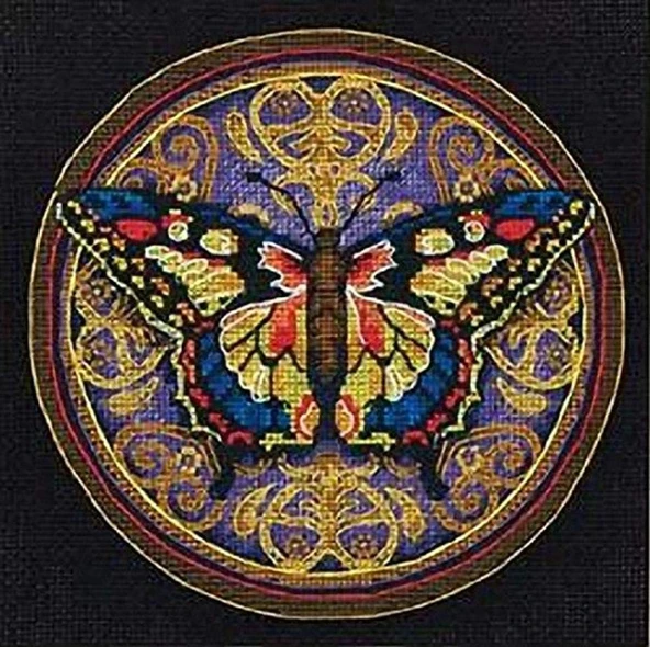 Dimensions Gold Süslü Gelişmiş Sayılmış Kanaviçe Kiti, 15,24 Cm X 15,24 Cm, Kodlu İplik Sıralayıcı, Adet ürün görseli 1