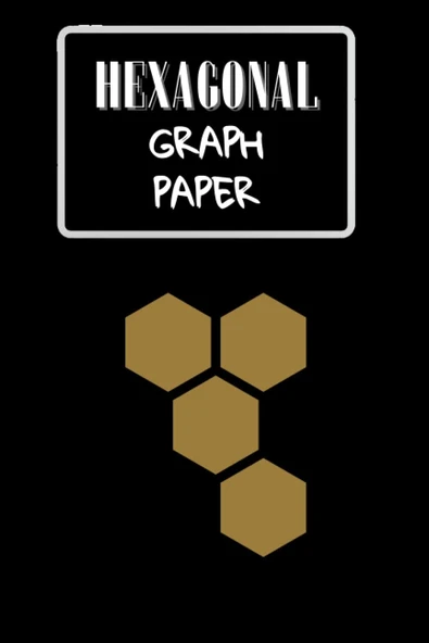 Hexagonal Graph Paper: Large Line Drawn Hexagon Shapes For Creative Crafts, Quilting, Design, Drawing ürün görseli 1