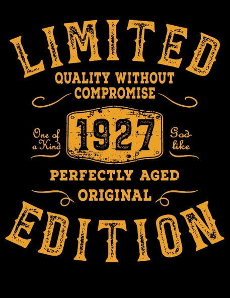 Independently Published Coloring Book - 101 Mandalas - Limited 1927 Year Birthday Edition Born Grunge: Funny Used Line Birthday Gift - A4 (8, 5X11) ... - Antistress - Relax ürün görseli 1