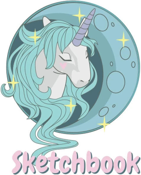 Unicorn Sketchbook 6X9 120 Pages ürün görseli 1