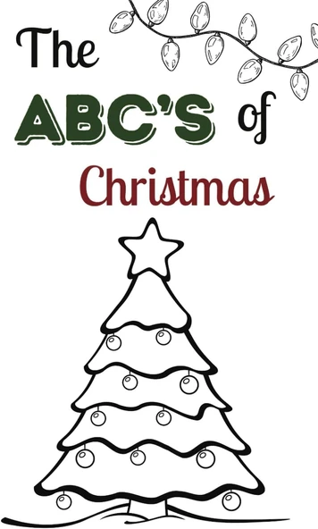 Independently Published Designed By Drane Abc'S Of Christmas Children'S Colouring Book: 6X9" Perfect For Travel, On The Go Colouring, Non Religious Christmas, Letter Recognition & Tracing ürün görseli 1