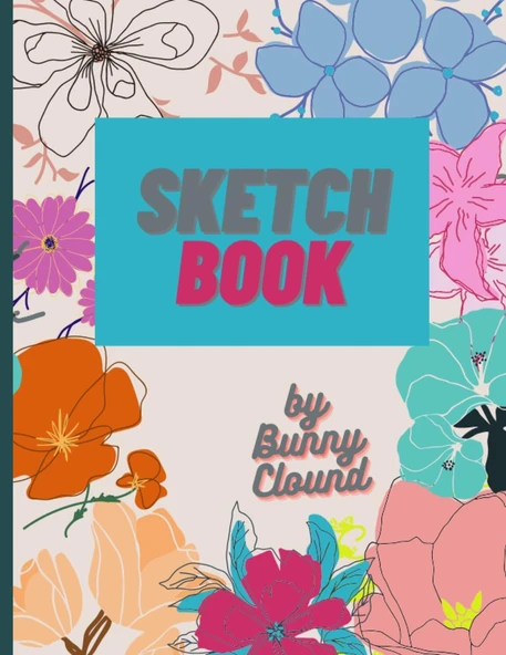 Sketchbook: Drawing Notebook With Flowers, Drawing Book (Size 8.5 X 11) (Sketchbook For Kids) ürün görseli 1