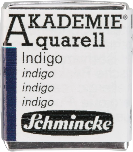 Schmincke Akademie Aquarell Yarım Tablet Sulu Boya 442 Indigo ürün görseli 1