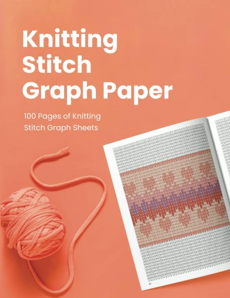 Independently Published Knitting Stitch Graph Paper: Speciality Paper For Colorwork Knitting ürün görseli 1