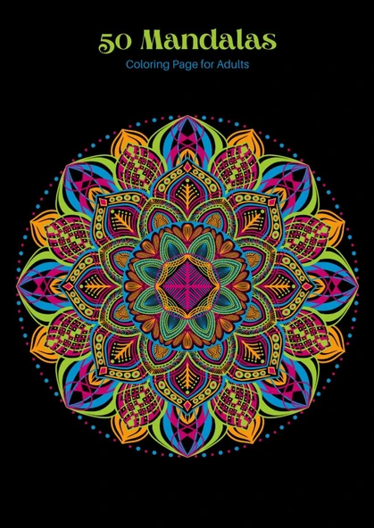 Independently Published 50 Mandalas, Coloring Pages For Adults ürün görseli 1