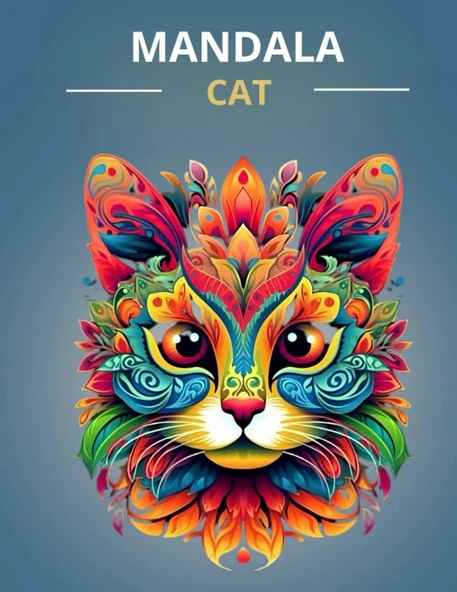 Independently Published Mandala Cat: Page Coloring Mandala Cat Zen ürün görseli 1