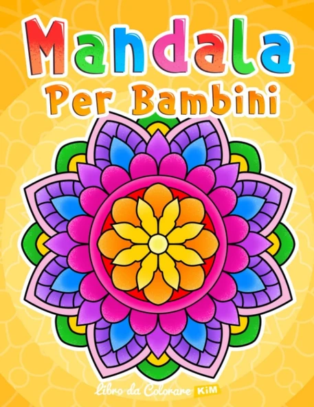 Mandala Per Bambini: Libro Da Colorare Con Motivi Semplici Mandala. ürün görseli 1