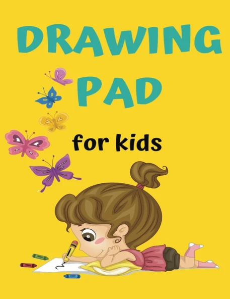 Independently Published Drawing Pad For Kids: 102 Pages, 8.5" X 11", For Drawing, Doodling, Writing, Sketching & Crayon Coloring, Paperback ürün görseli 1