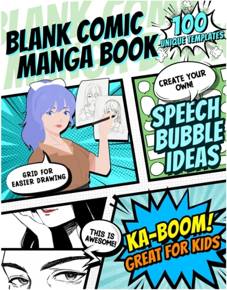 Nil The Grid-Guide Blank Comic Book Sketchpad: Unleash Your Creativity ürün görseli 1