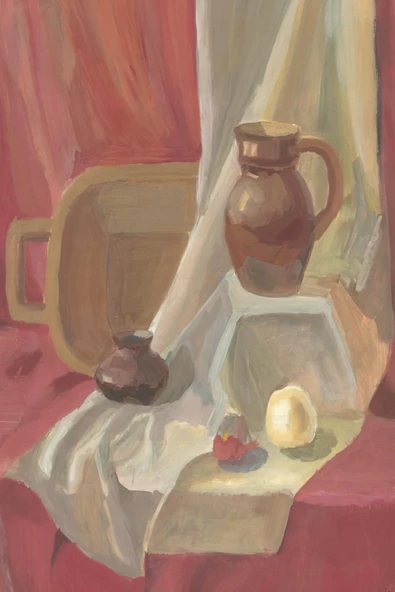 Nature Morte Sketchbook: 120 Plane White Pages, 6X9 In (15.24 X 22.86 Cm), Matte Nature Morte Oil Painting Cover | For Drawing, Writing, Sketching ürün görseli 1