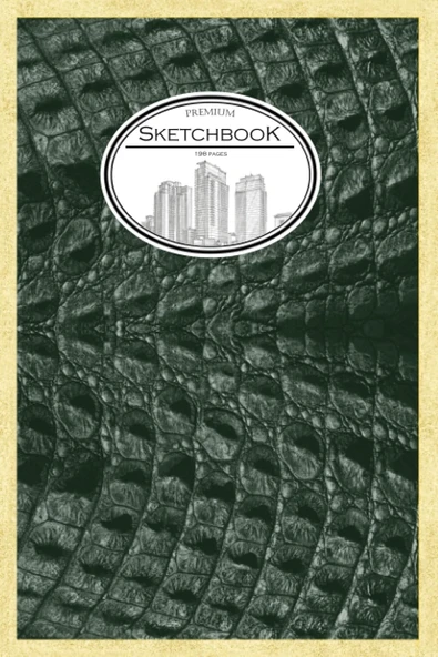 Sketchbook 198 Pages - Crocodile - Medium(6X9In, High Quality Pages) ürün görseli 1