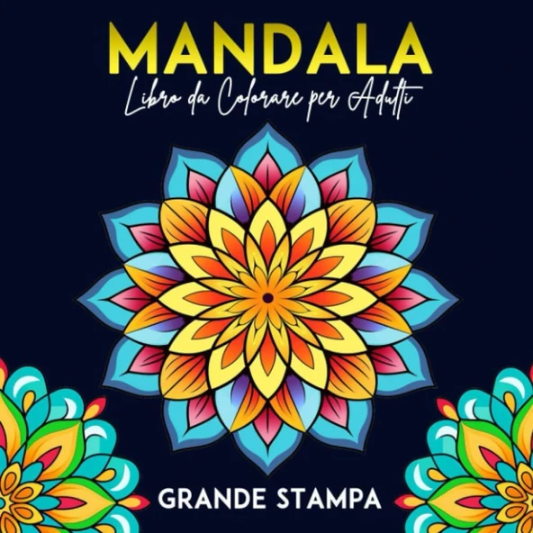 Independently Published Grande Stampa Mandala Libro Da Colorare Per Adulti: 30 Mandala Per Rilassarsi E Alleviare Lo Stress | Libro Semplici Da Colorare Antistress, Grande Formato, 8.5X8.5 Pollici ürün görseli 1