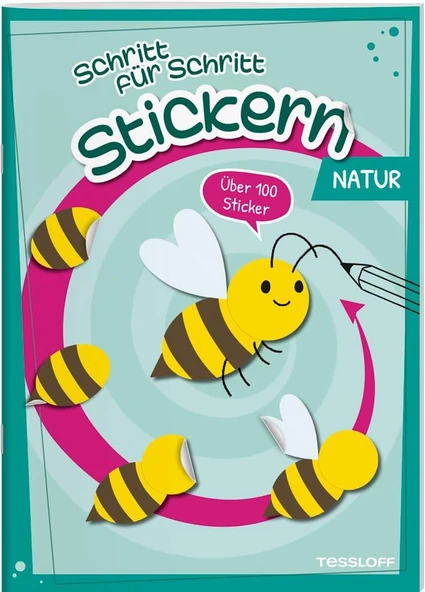 Stickern Schritt Für Schritt. Natur: Stickerspaß Ab 4 Jahren, Über 100 Sticker (Spielen & Beschäftigen) ürün görseli 1