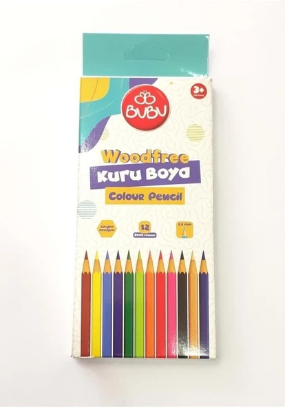 Bu-Bu Woodfree Kuruboya Tüp 12'Li̇ ürün görseli 1
