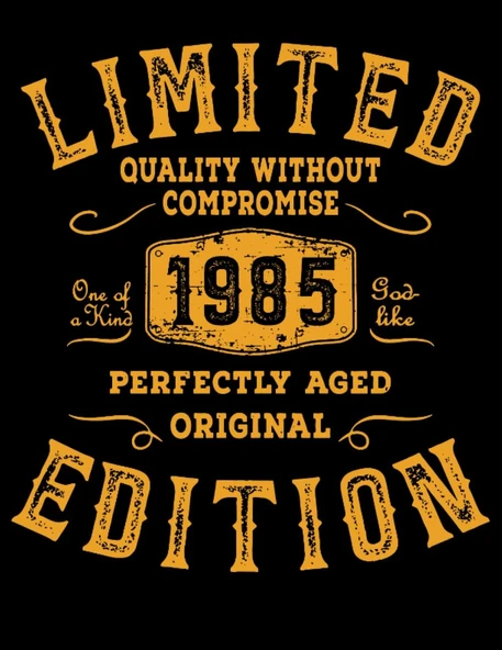 Coloring Book - 101 Mandalas - Limited 1985 Year Birthday Edition Born Grunge: Funny Used Line Birthday Gift - A4 (8, 5X11) - Antistress - Relax - Anti Stress - To Color ürün görseli 1