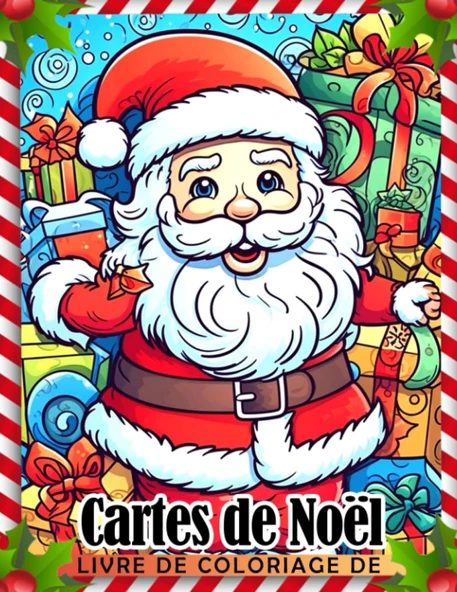 Independently Published Livre De Coloriage De Cartes De Noël: Pages De Coloriage De Noël Faciles Et Amusantes Po (French Edition) ürün görseli 1
