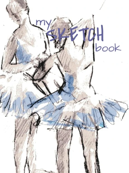 Independently Published 8.25"X11" Hard Cover Sketch Book: Ballerina ürün görseli 1