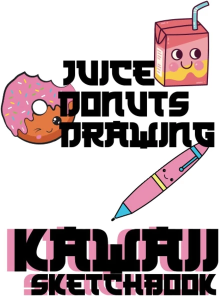 Independently Published Juice Donuts Drawing Kawaii Sketchbook: Cute Kawaii Japanese Sketch Book For Arts Drawing & Sketch | Blanc Notebook Teen, Girls, Boys, Adults ürün görseli 1