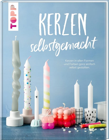 Kerzen Selbstgemacht. Liebevolle Diy-Projekte Gestalten, Verpacken Und Verschenken: Zahlreiche Inspirationen: Ob Als Bubble-Candle, Gedreht, Gebogen, Gesprenkelt Oder Duftend! ürün görseli 1