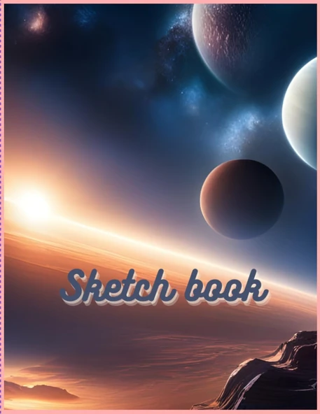 Sketch Book: A Notebook For Everyone Who Loves To Draw, Write, Sketch Or Draw. 110 Pages, 8.5X11. ürün görseli 1