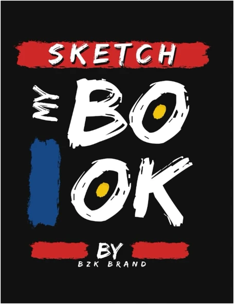 Sketchbook For Drawing, Writing And Doodling: Sketchbook: Dark Background, Large Blank Sketchbook, 110 Pages, 8.5" X 11", For Drawing, Sketching & Crayon Coloring ürün görseli 1