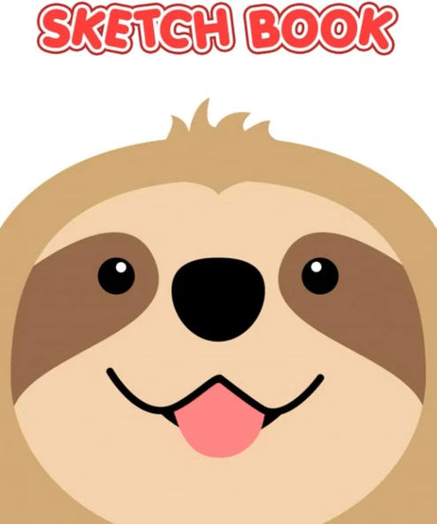 Funny Lazy Sloth Sketch Book: A Large Sketch Pad For Drawing, Painting, Writing For Anime Lovers To Relaxation And Stress Relief | Ideal Gifts For Birthday, Xmas | White Elephants Gifts ürün görseli 1