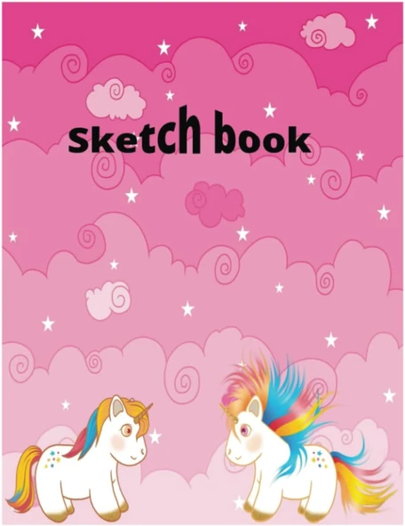 Independently Published Sketch Book, Cuaderno De Dibujo Con Unicornio ürün görseli 1