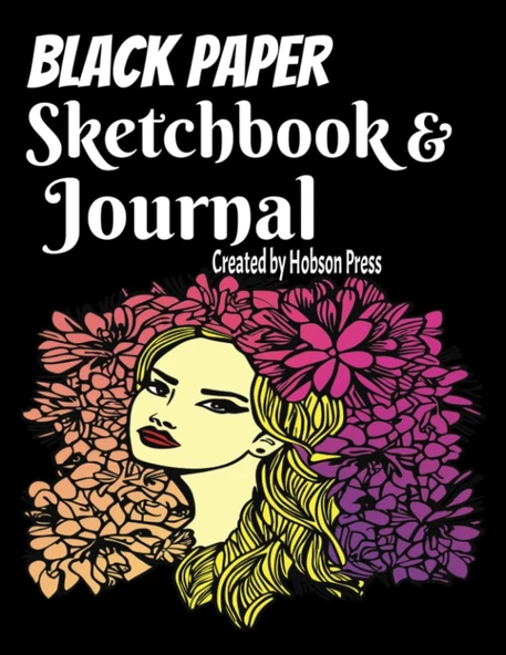 Black Paper Sketchbook And Journal : Sketch Book With Black Paper For Drawing With Gel Pens, Doodling, Writing Journal For Kids, Teens And Adults 8.5X11 Notebooks ürün görseli 1