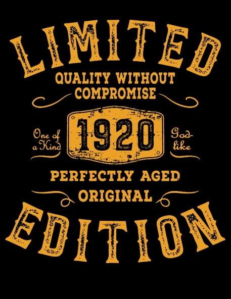Independently Published Coloring Book - 101 Mandalas - Limited 1920 Year Birthday Edition Born Grunge: Funny Used Line Birthday Gift - A4 (8, 5X11) ... - Antistress - Relax ürün görseli 1