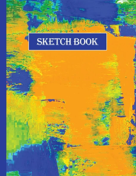 Independently Published Sketch Book: Colorful Acrylic Paint Sketch Book Notebook For Drawing, Writing, Painting, Sketching Or Sketchbook Notebook For Drawing, Writing, Painting Or Doodling For Kids. ürün görseli 1