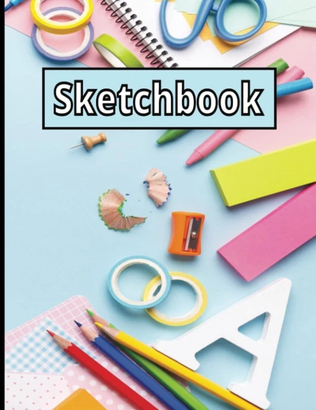 Sketchbook For Kids: Sketchbook For Kids No Lines, Drawing Notebook For Kids Drawing, Doodling, Sketching And Dreaming, Large 8.5X11 Inches (Spanish Edition) ürün görseli 1
