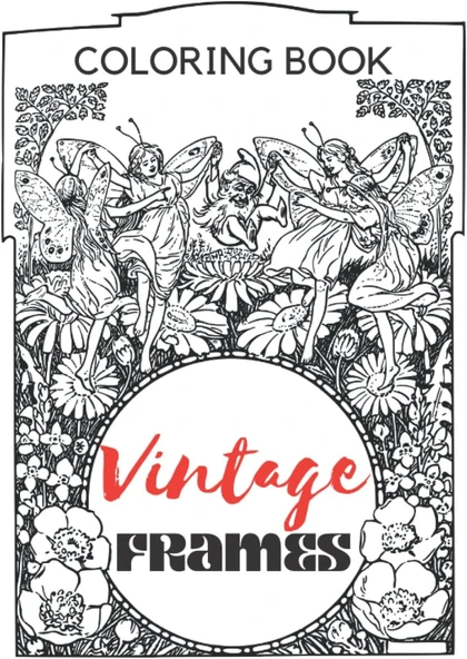 Independently Published Frame Coloring Book, Ornaments, Antique Decoration ürün görseli 1