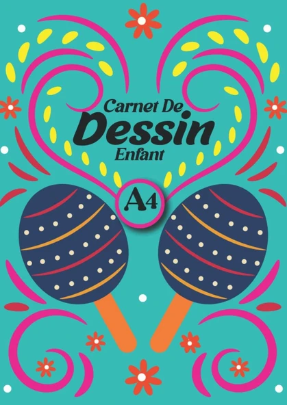 Carnet De Dessin A4 Enfant: Bloc Dessin 80 Pages, Pour Enfant Et Aussi Adultes, Pour Les Filles Et Les Garçons ürün görseli 1