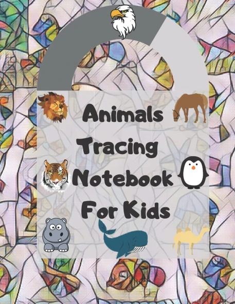 Zoo Animals Tracing Book With 60 Different Animal For Kids 8.5 Inch × 11 Inch For Animals Lovers Pattern In Matte Cover: Zoo Animals Book For Kids With 60 Different Animal To Learn ürün görseli 1