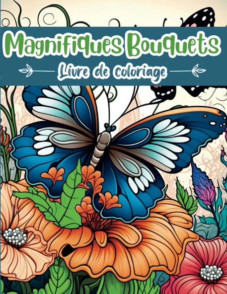 Independently Published Magnifiques Bouquets Livre De Coloriage (French Edition) ürün görseli 1