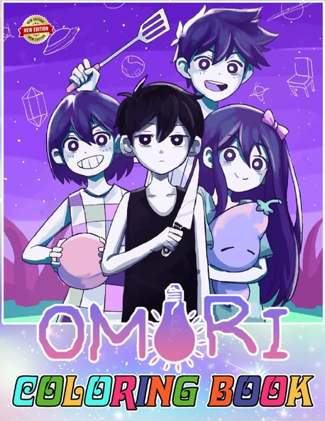 Independently Published Omori Coloring Book Game For Fan Teen Men Women Kid: [New Edition 2023] Beautiful And Unique Designs For All Fans ürün görseli 1