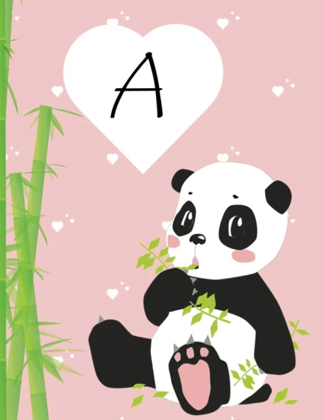 Personalized Sketchbook For Boys Letter A: Cute 8.5"X11" Sketchbook For Girls, 100 Blank Pages For Drawing, Sketching, Doodling And Writing: Blank Sketch Pad For Kids ürün görseli 1