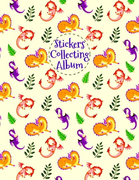 Independently Published Stickers Collecting Album: Blank Sticker Album Journal For Boys, Girls, Kids And Toddlers Of All Ages, Cute Funny Animals Pattern Themed Stickers Book Fo ürün görseli 1