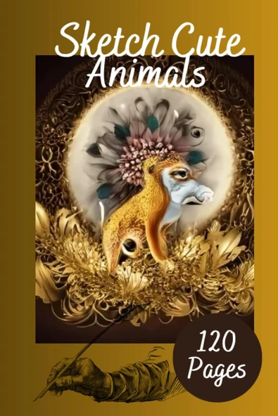Sketchbook For Kids 9-12: 120 Sheets Cute Animals Sketchbook For Drawing Practice, Durable Acid Free Drawing Pad, 6X9 Inch Drawing Book For Boys, Girls, Animals Drawing Paper For Kids ürün görseli 1