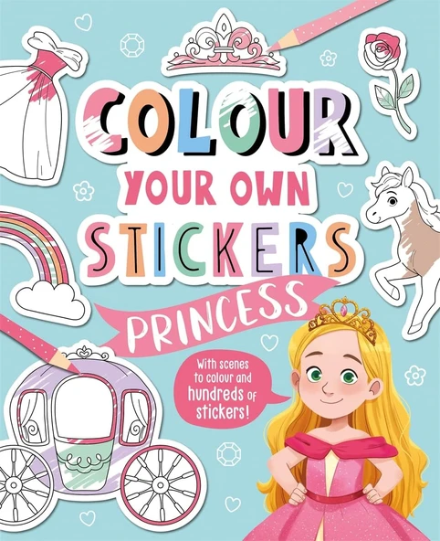 Colour Your Own Stickers: Princess ürün görseli 1
