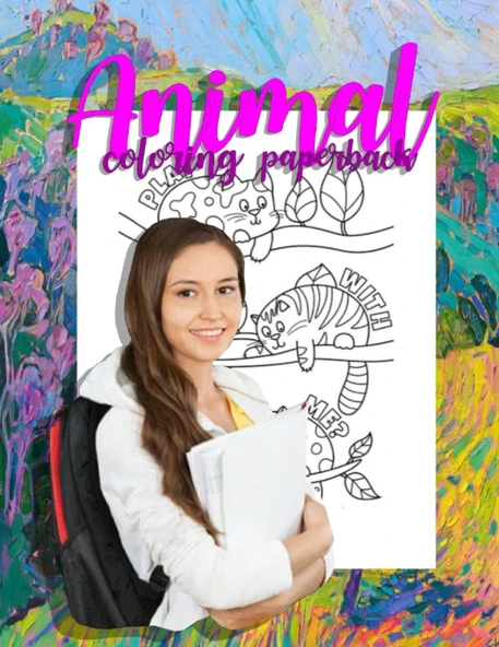 Independently Published Animal Coloring Paperback: Size 8.5X11Inch 120 Pages ürün görseli 1