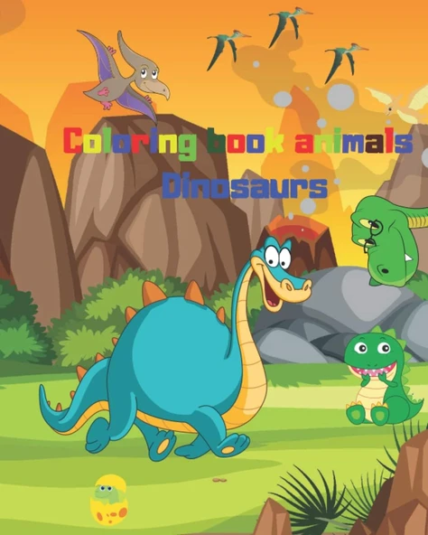 Dinosaur Coloring Book, For Children Aged 4-12 Years, A4(8 X 10 In), 30 Pages.: Editing Dinosaurs ürün görseli 1