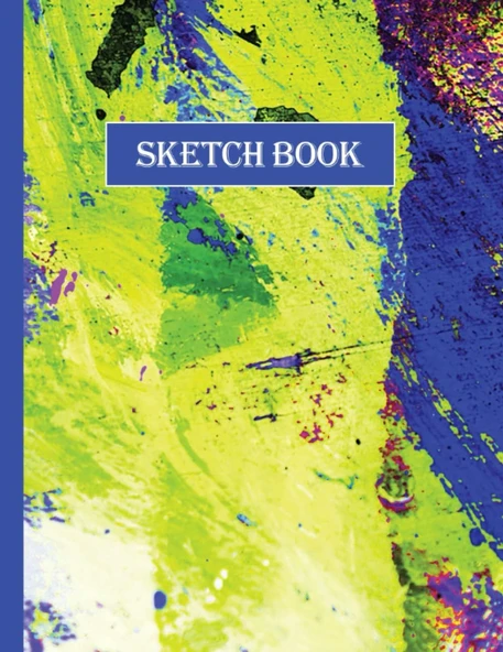 Independently Published Sketch Book: A Cute Colorful Acrylic Paint Sketchbook Notebook For Drawing For Kids. ürün görseli 1