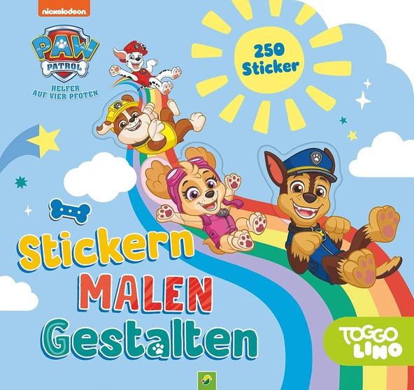 Paw Patrol Stickern, Malen, Gestalten: Malbuch Mit 250 Stickern I Für Ab 3 Jahren ürün görseli 1