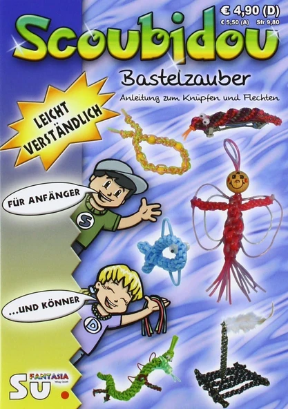 Scoubidou - Bastelzauber: Anleitung Zum Knüpfen Und Flechten ürün görseli 1